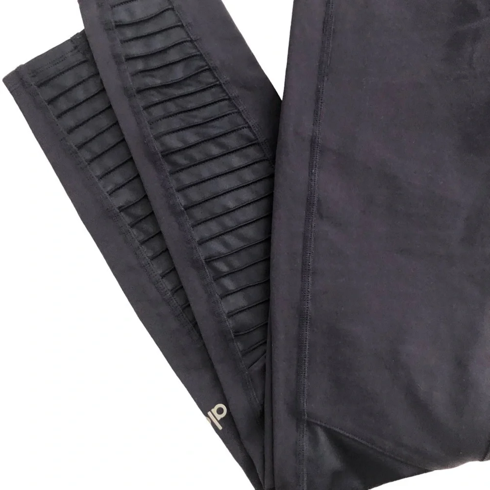 Alo YOGA High-Waist Moto Sport Leggings with Mesh Panels